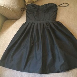White House Black Market strapless black dress